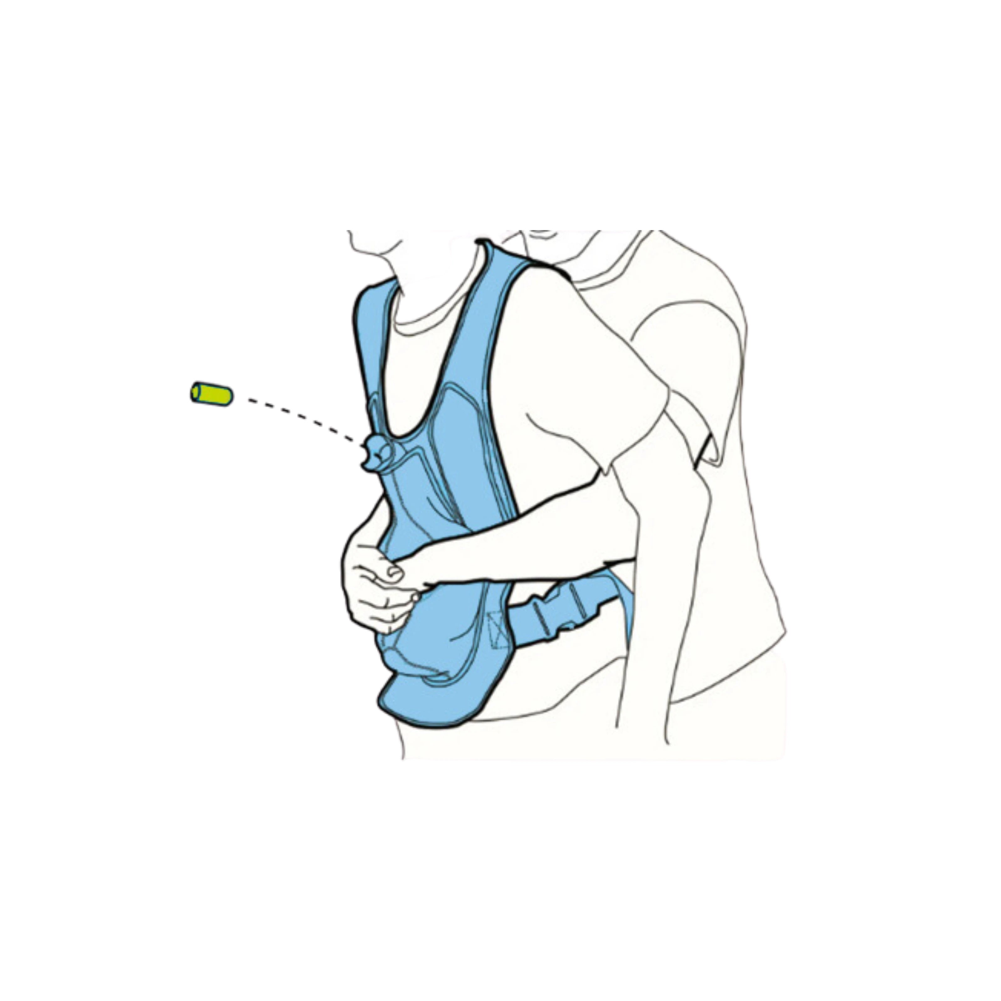 Chaleco ACT+FAST para Maniobra de Heimlich Azul