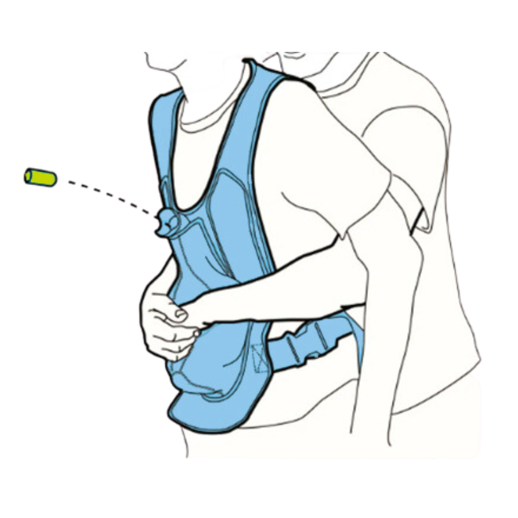 ACT+FAST Chaleco Entrenador para Maniobra de Atragantamiento Azul (5 Pack)