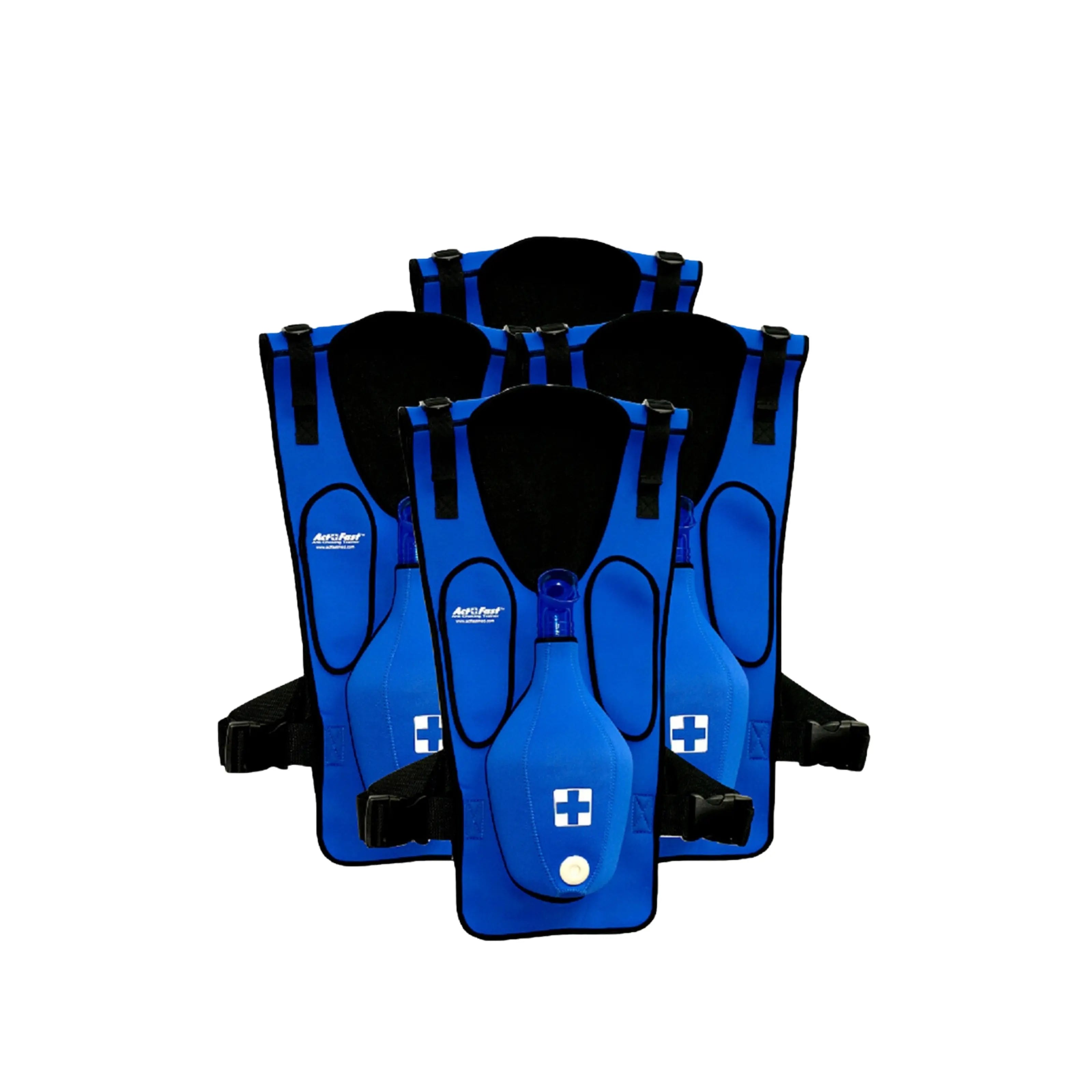 ACT+FAST | Chaleco para Maniobra de Heimlich Azul (4 Pack)