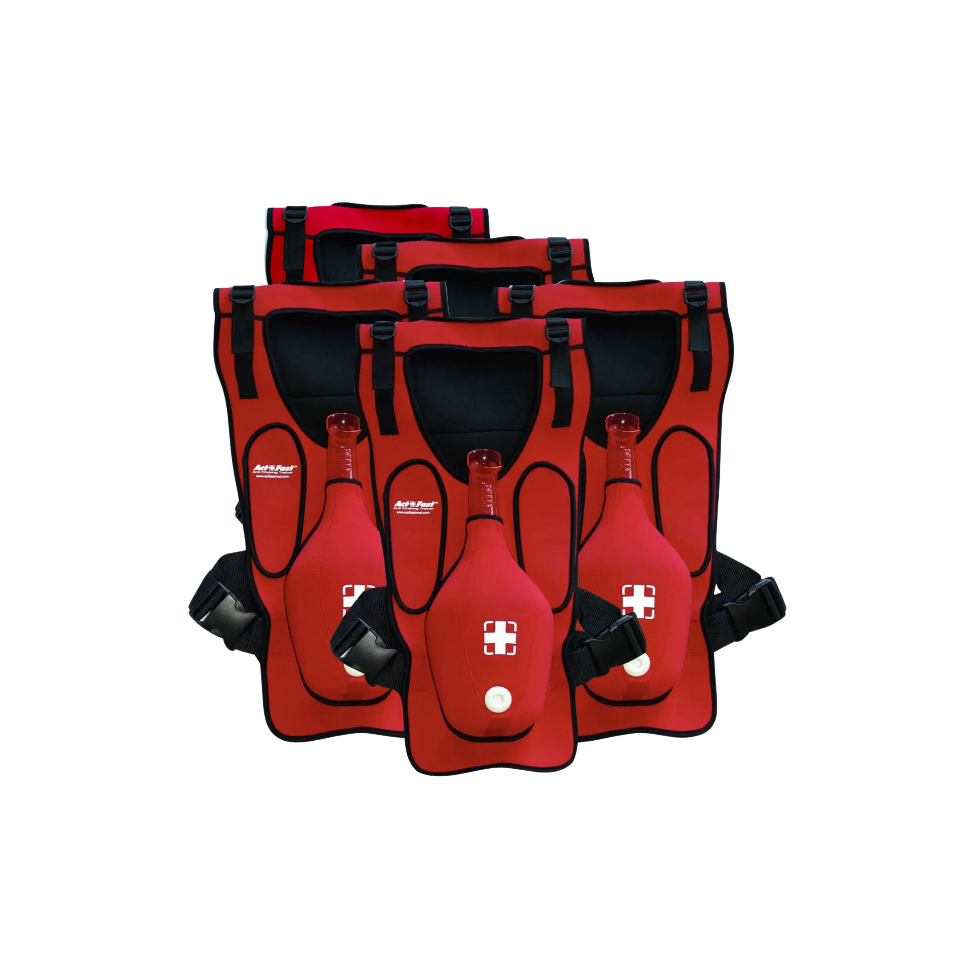 ACT+FAST | Chaleco para Maniobra de Heimlich Rojo (5 Pack)