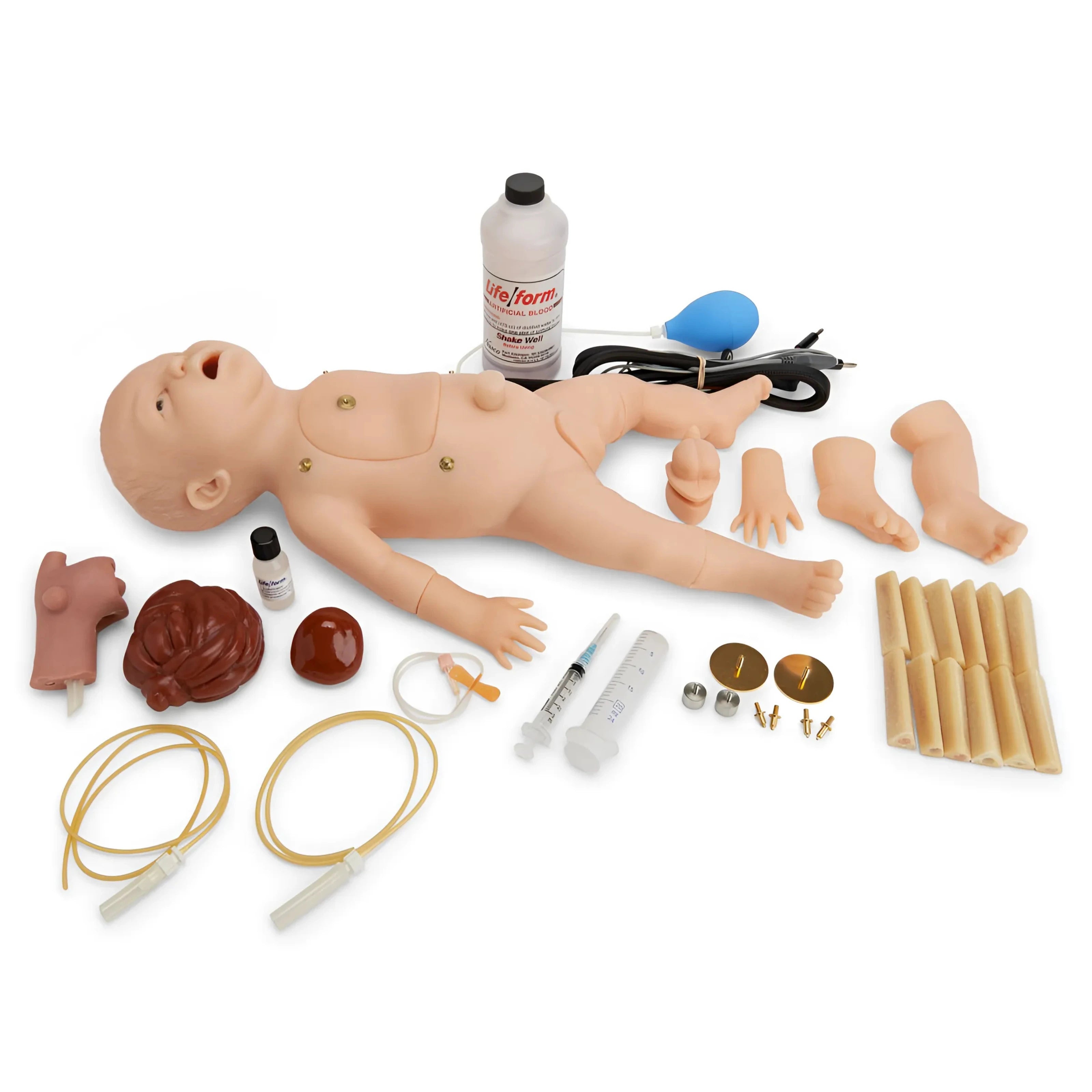 Simulador de Reanimación Neonatal CHARLIE con Simulador de ECG Interactivo