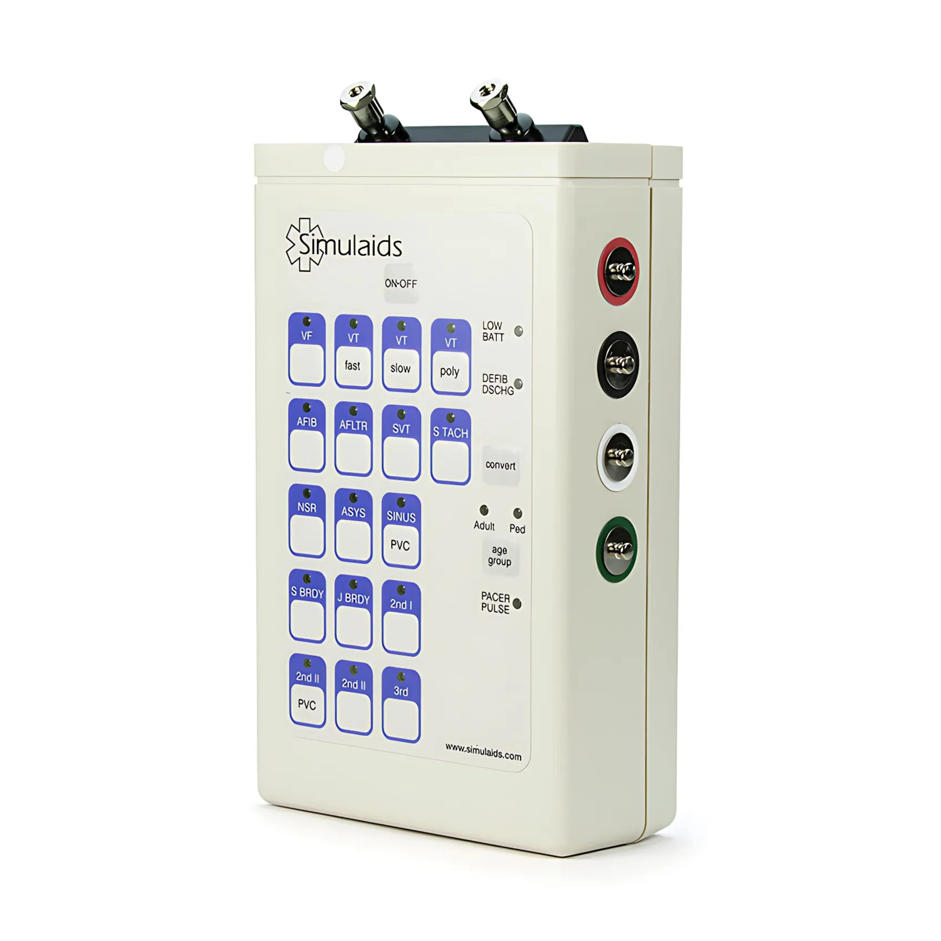 Simulador de ECG Interactivo Life/form con Postes