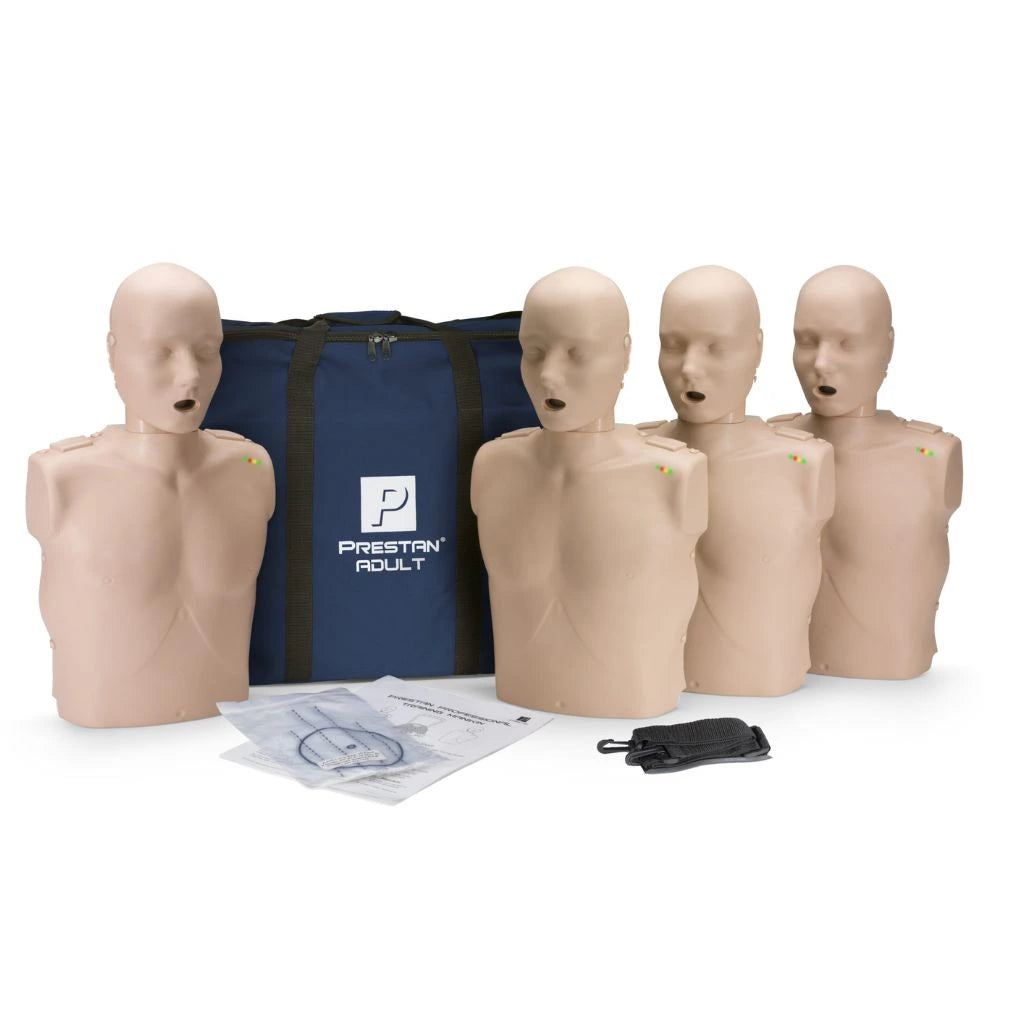 Maniquí de RCP Adulto Prestan con Retroalimentación - Piel Media (4 Pack)