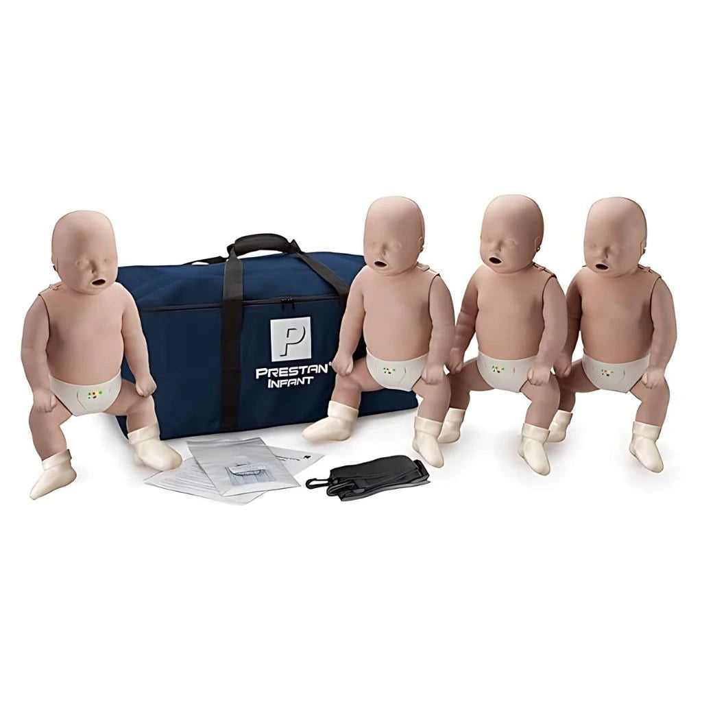 Maniquí para RCP Lactante Prestan con Retroalimentación - Piel Media (4 Pack)