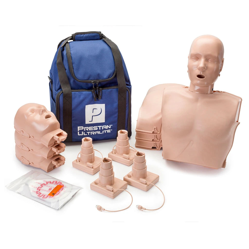 Maniquí PRESTAN Ultralite con retroalimentación de RCP - Piel Media (4 pack)