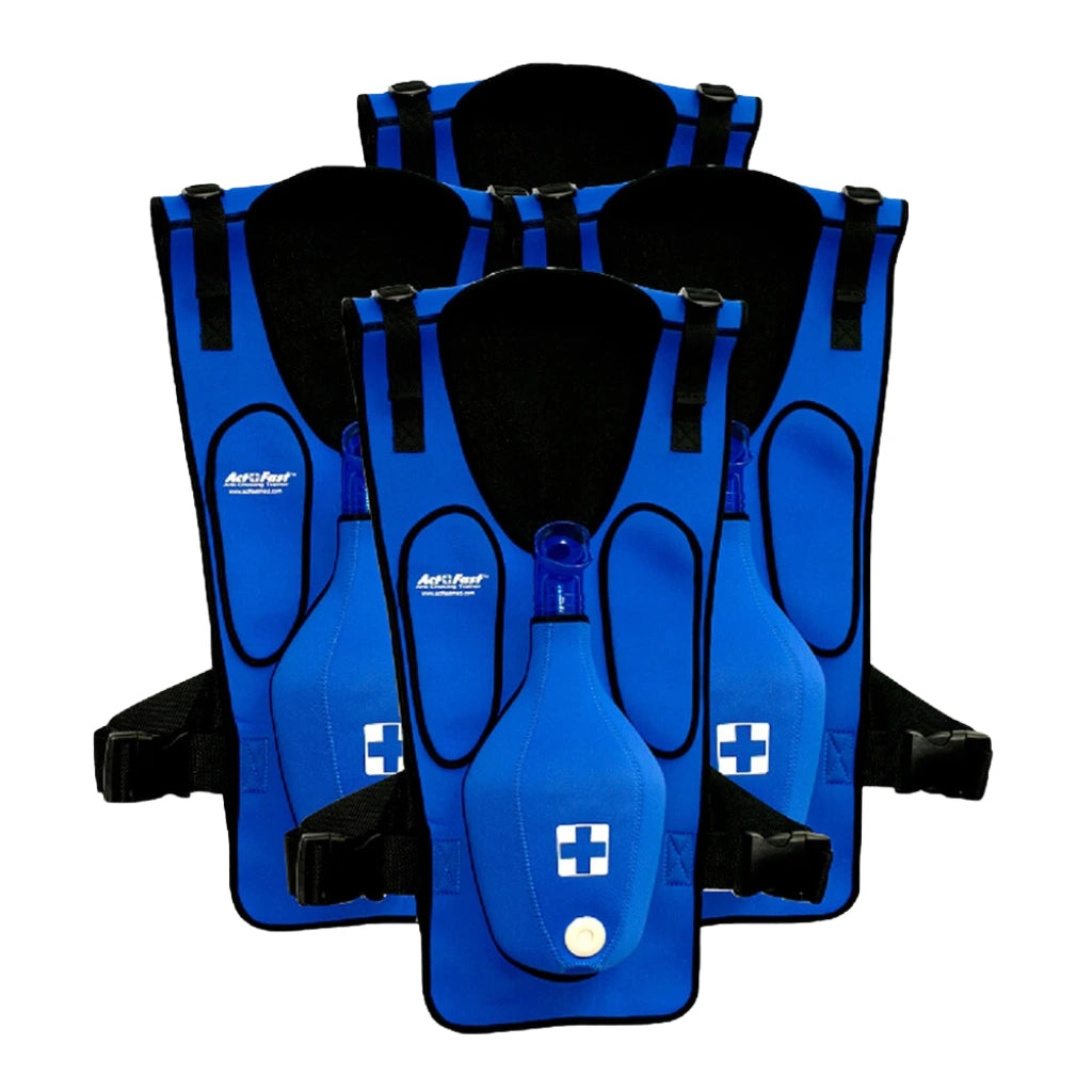 ACT+FAST Chaleco Entrenador para Maniobra de Atragantamiento Azul (4 Pack)