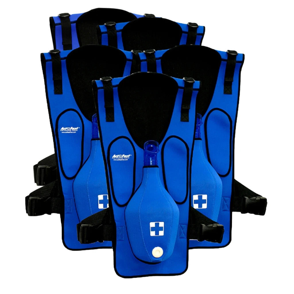 ACT+FAST Chaleco Entrenador para Maniobra de Atragantamiento Azul (5 Pack)
