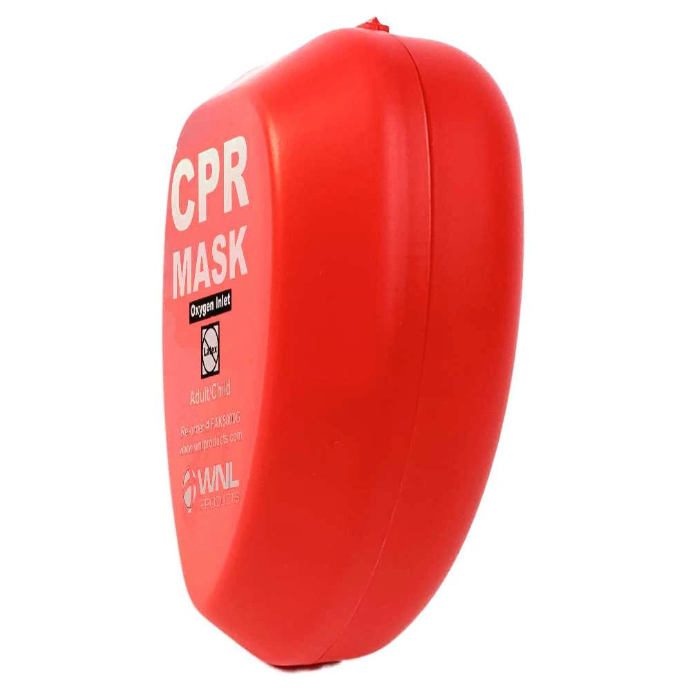 Mascarilla de RCP para Adultos y Niños en Estuche Rígido – Roja