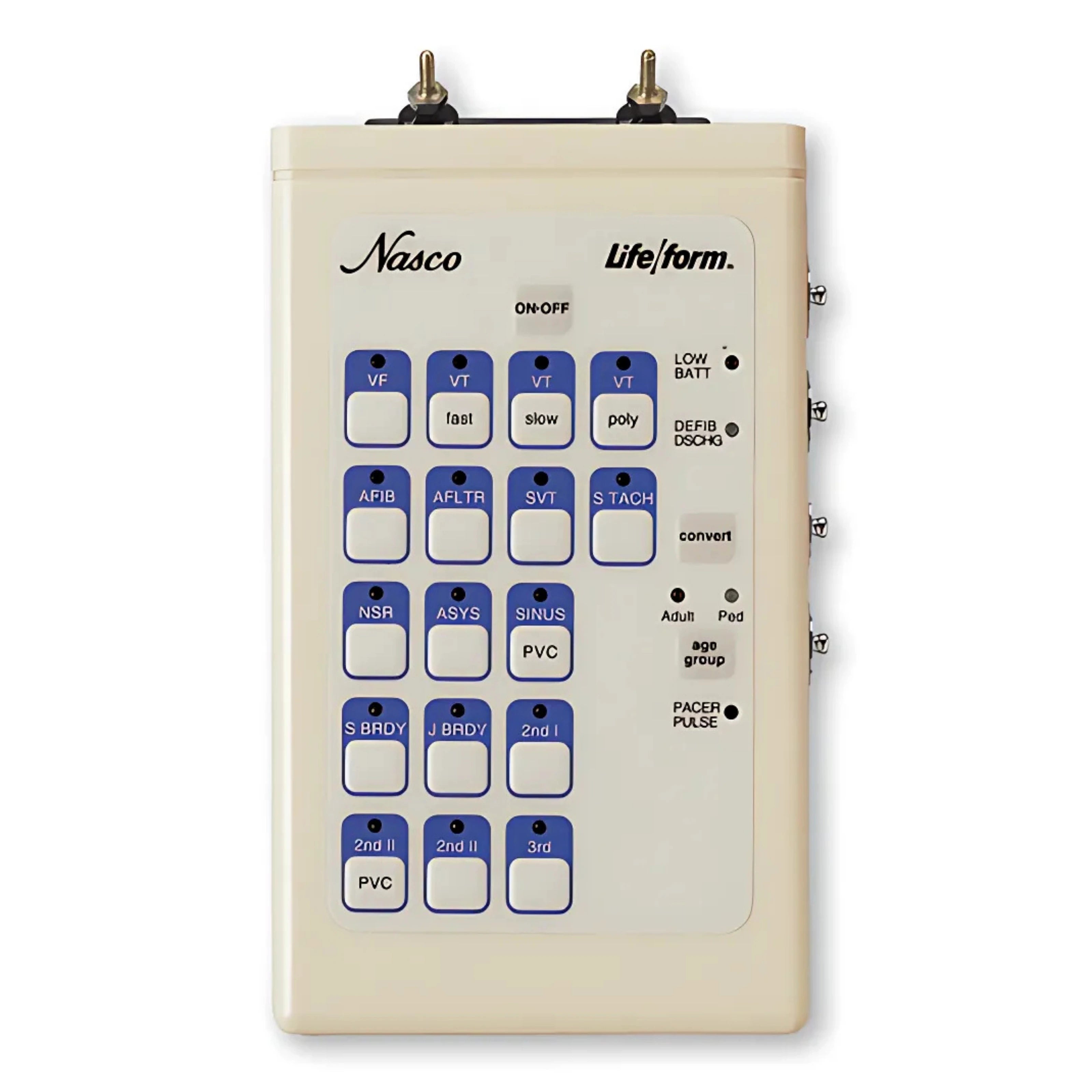 Simulador de ECG Interactivo Life/form con Postes