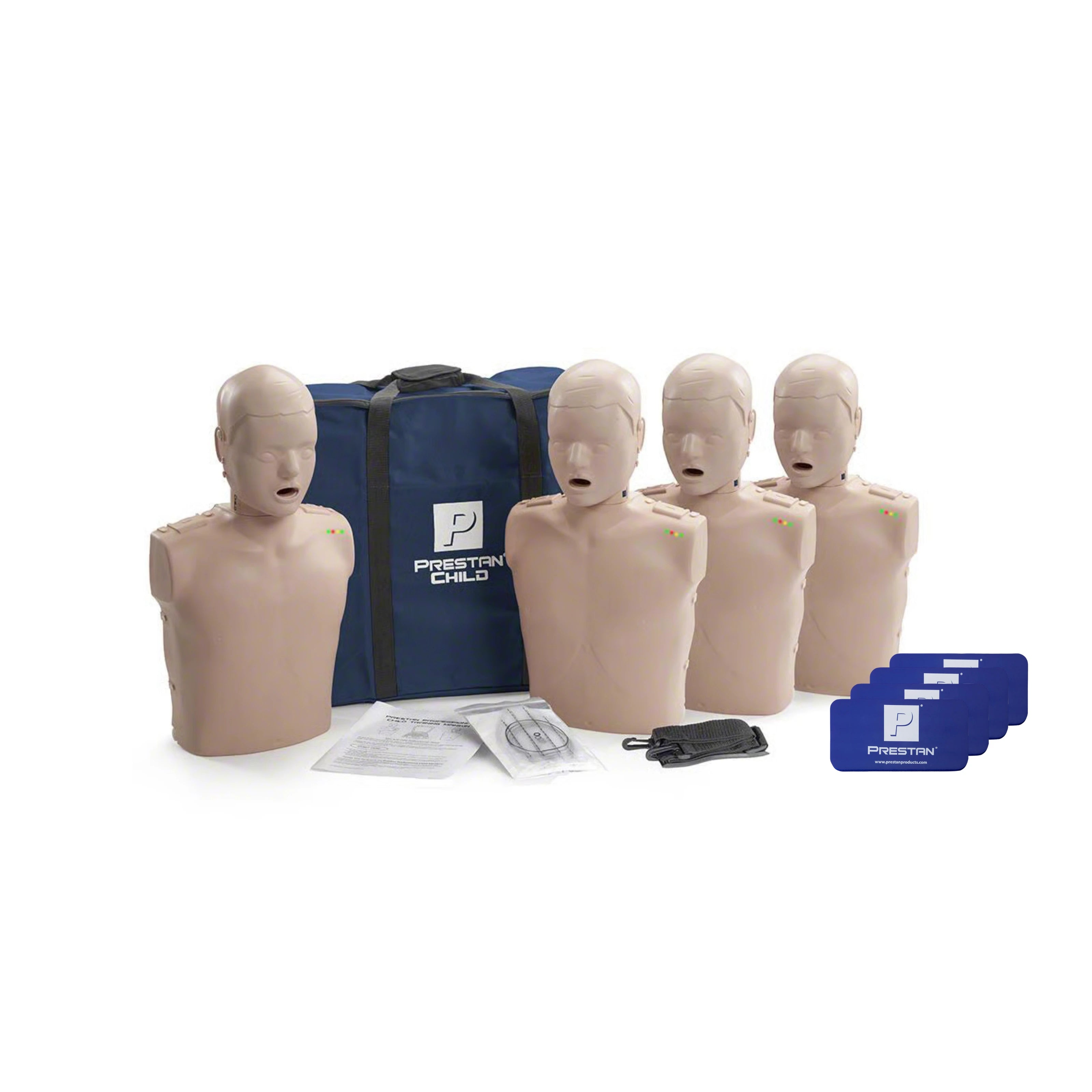 PRESTAN | Maniquí para RCP Niño con Retroalimentación – Piel Media (4 Pack)